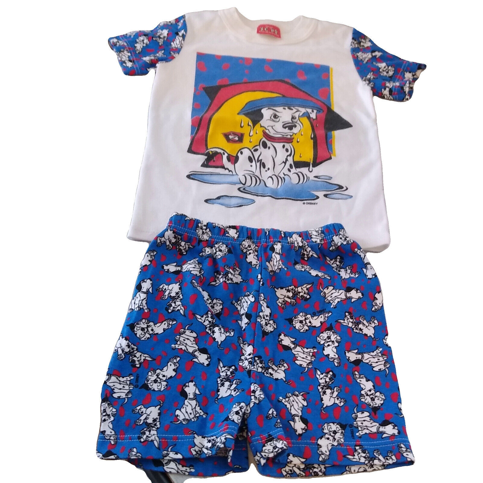 Vintage Disney Outfit Usa Childs Shirt Size 7 Shorts Size Lg